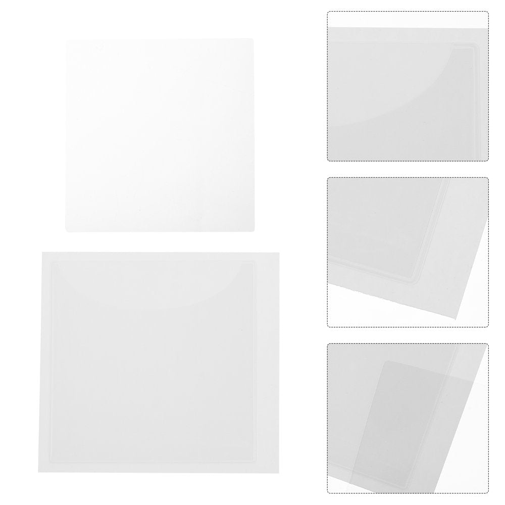 Clear Adhesive Label Pockets, 40-Pack Reusable Self-Stick Holders for Bins and Baskets, Clear  product photo