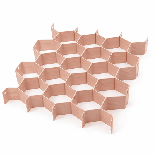 Honeycomb Drawer Organizer Inserts, Pink Bra Sock Underwear Divider Cell Set  product photo