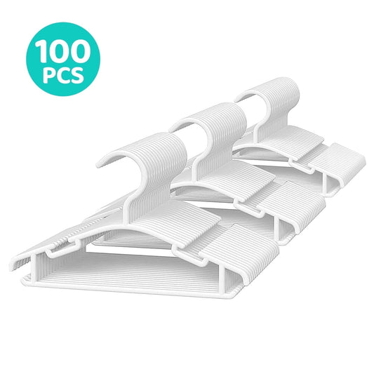 Non-Slip Baby Hangers, 100-Pack White Nursery Hangers for Infant & Toddler Clothes  product photo